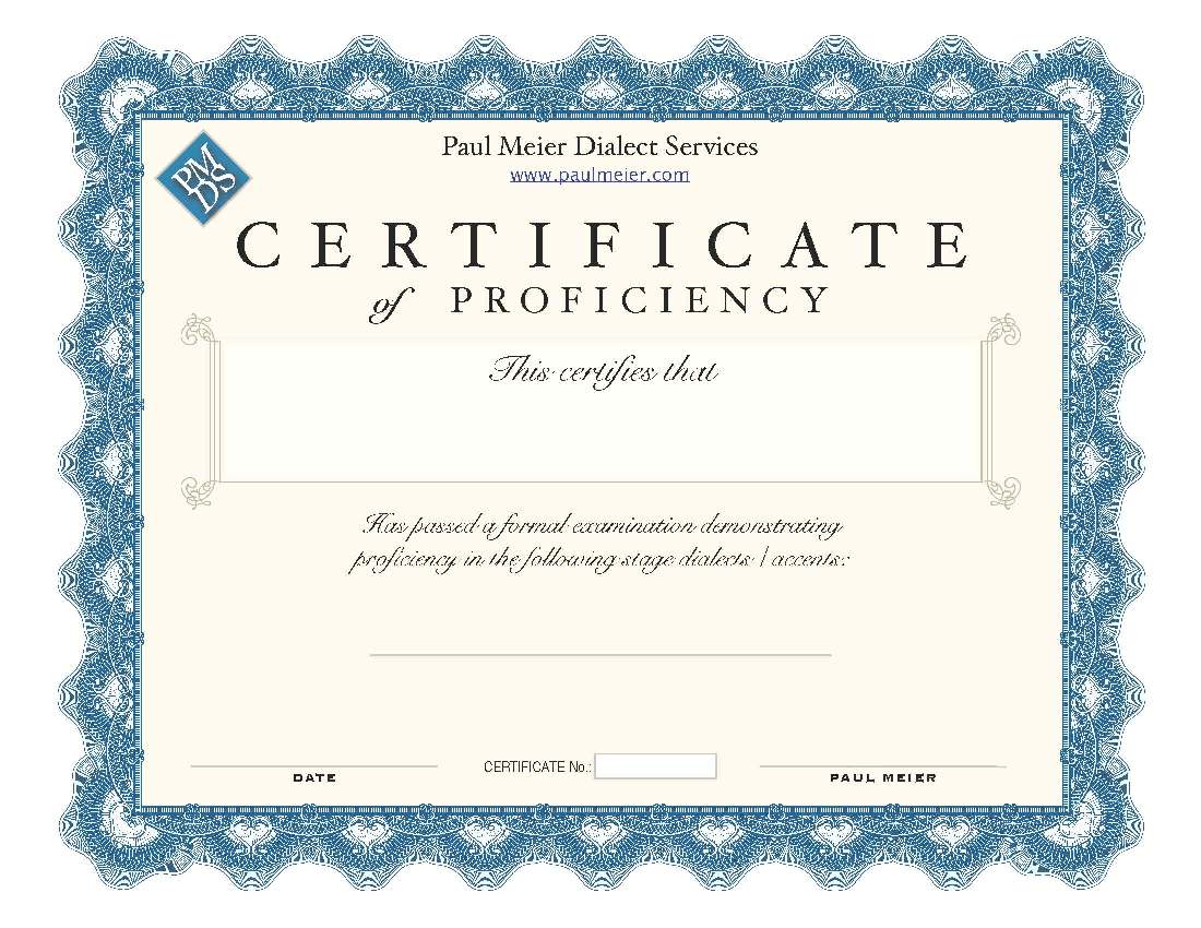 CertificateOfProficiency